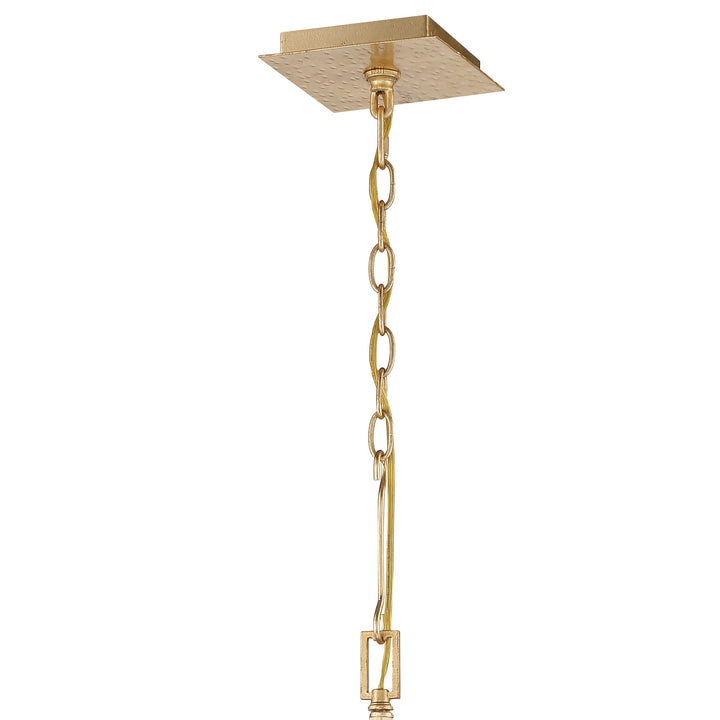 Crystorama Capri 5 Light Antique Gold Chandelier