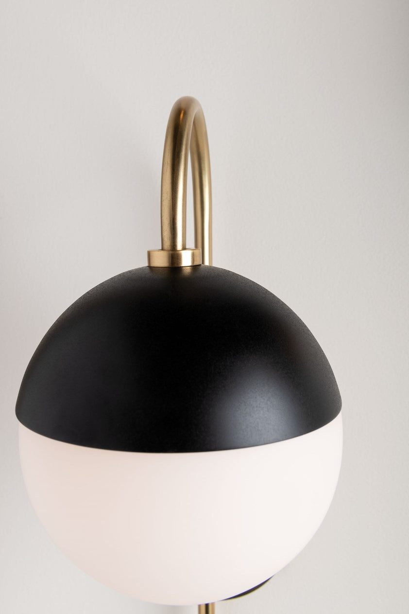 Renee Pendant - Aged Brass/Dusk Black