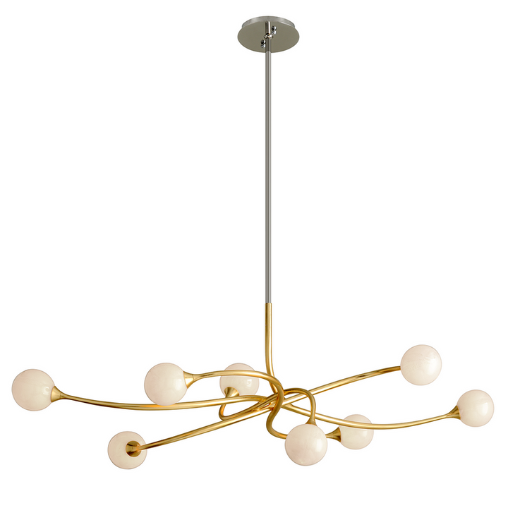 Signature Chandelier 22" - Gold Leaf