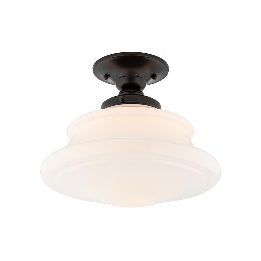 Petersburg Semi Flush 10" - Old Bronze