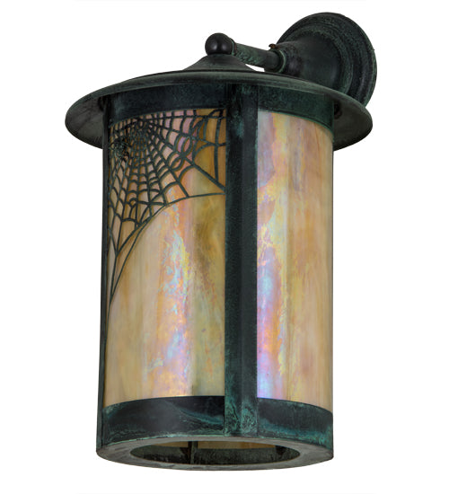 12"W Fulton Spider Web Solid Mount Wall Sconce