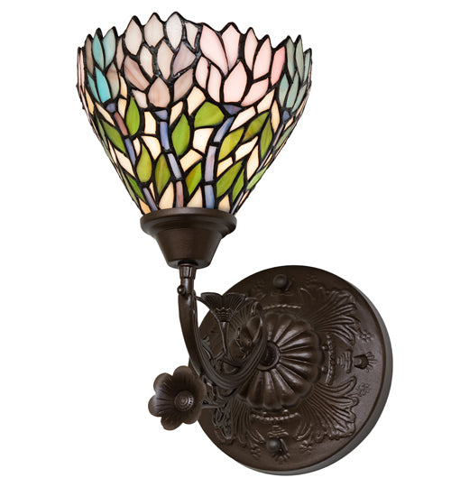 7" Wide Wisteria Wall Sconce