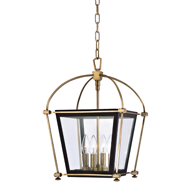 Hollis Pendant 19" - Aged Brass