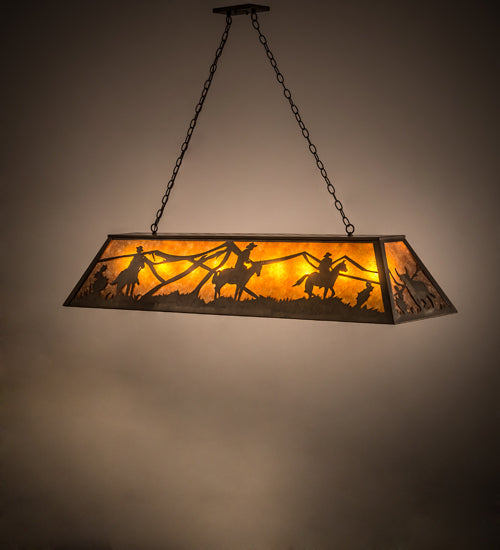 60"L Rustlers Oblong Pendant