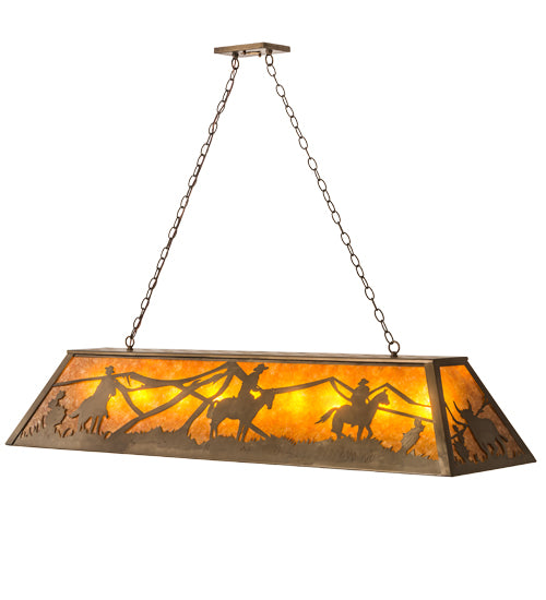 60"L Rustlers Oblong Pendant