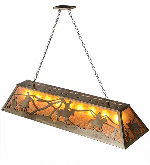 60"L Rustlers Oblong Pendant