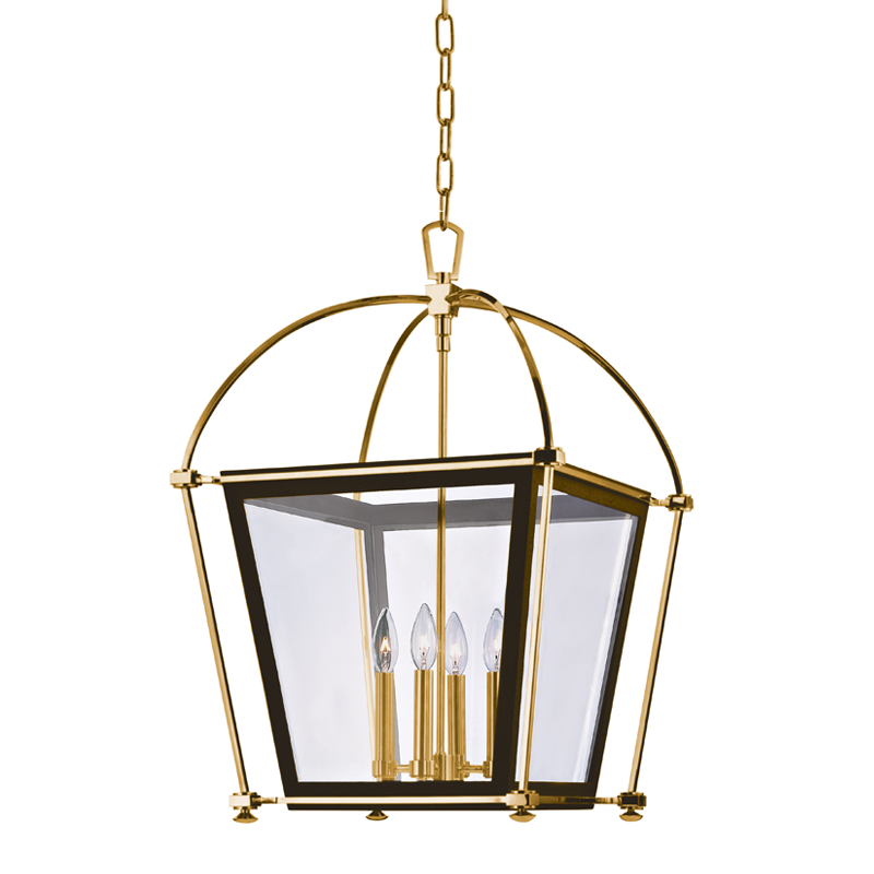 Hollis Pendant 27" - Aged Brass