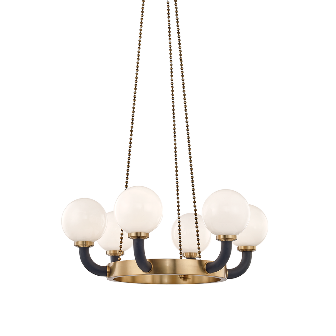 Werner Pendant 13" - Aged Brass/Dusk Black