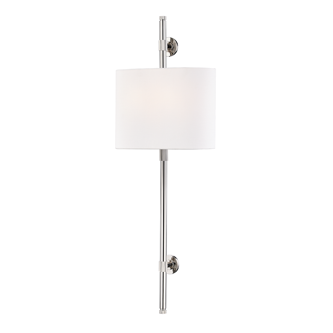 Bowery Wall Sconce 34" - Polished Nickel