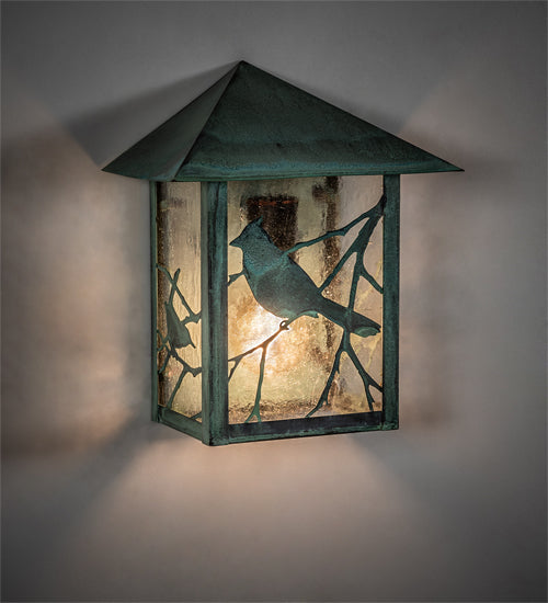 9" Wide Seneca Song Bird Wall Sconce