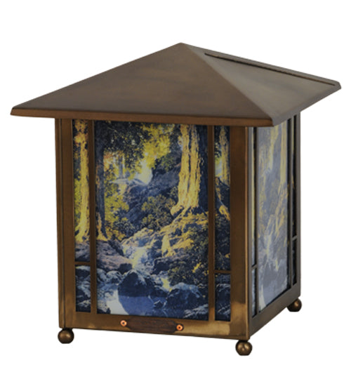 13" High Maxfield Parrish The Glen Lantern Accent Lamp