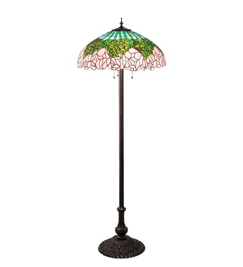 62" High Tiffany Cabbage Rose Floor Lamp