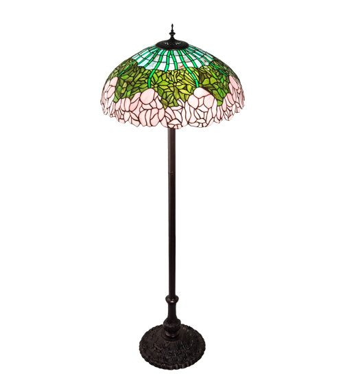 62" High Tiffany Cabbage Rose Floor Lamp