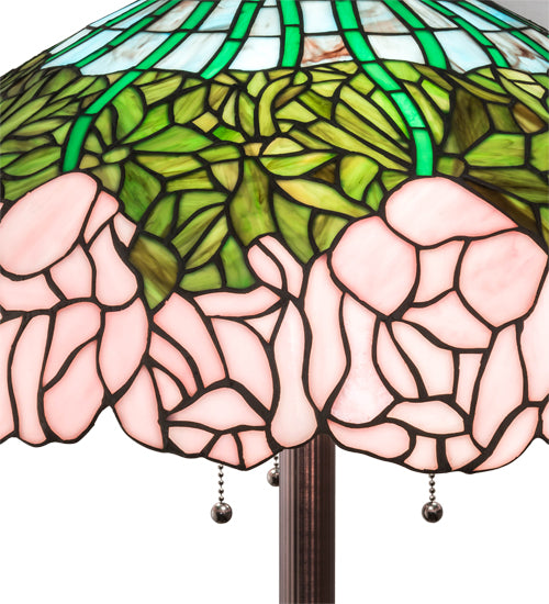 62" High Tiffany Cabbage Rose Floor Lamp