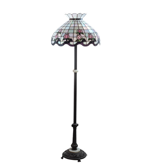 62" High Roseborder Floor Lamp