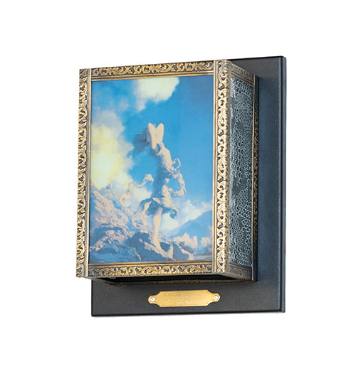 8" Wide Maxfield Parrish Ecstacy Wall Sconce