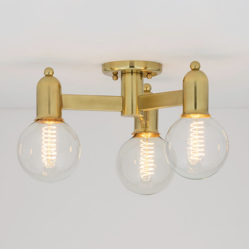 Bryce Semi Flush - Aged Brass