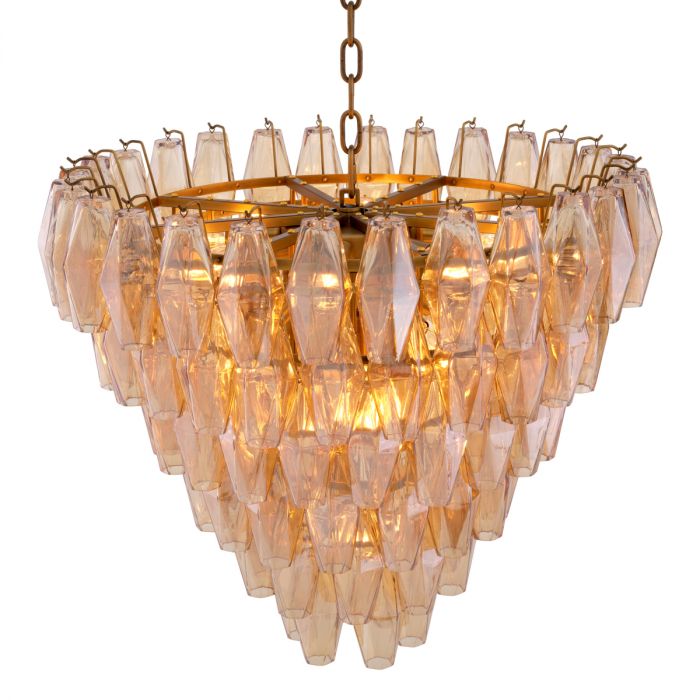 Chandelier Benini Small Antique Brass Finish