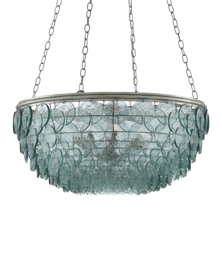 Quorum Small Recycled Glass Chandelier