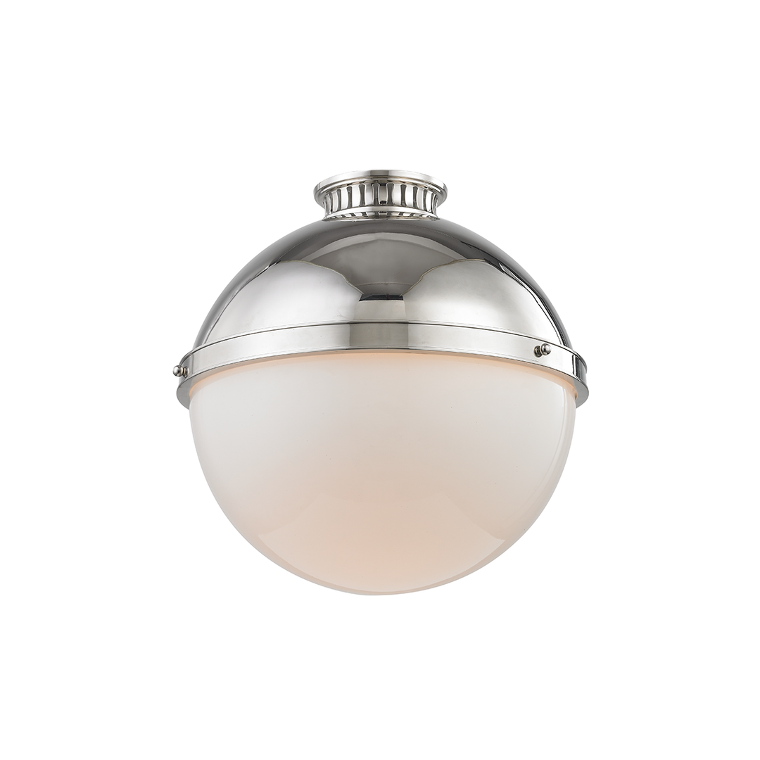 Latham Flush Mount 14" - Polished Nickel