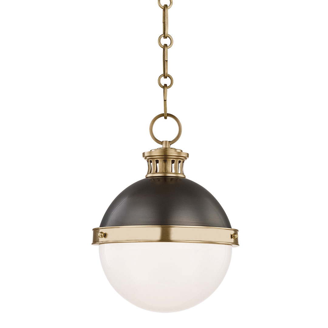 Latham Pendant 12" - Aged Distressed Bronze