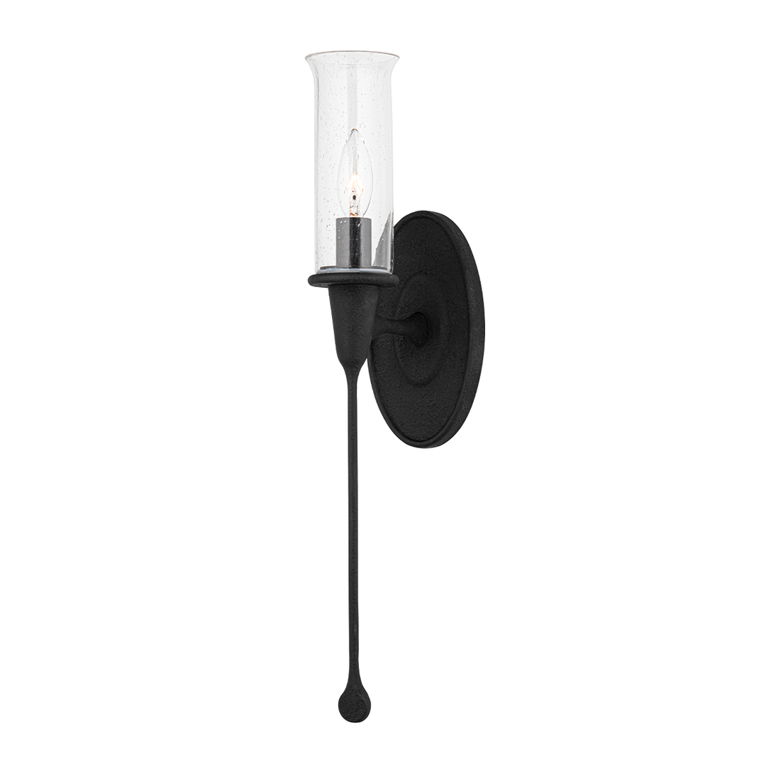 Chisel 1 Light Wall Sconce - Black Iron