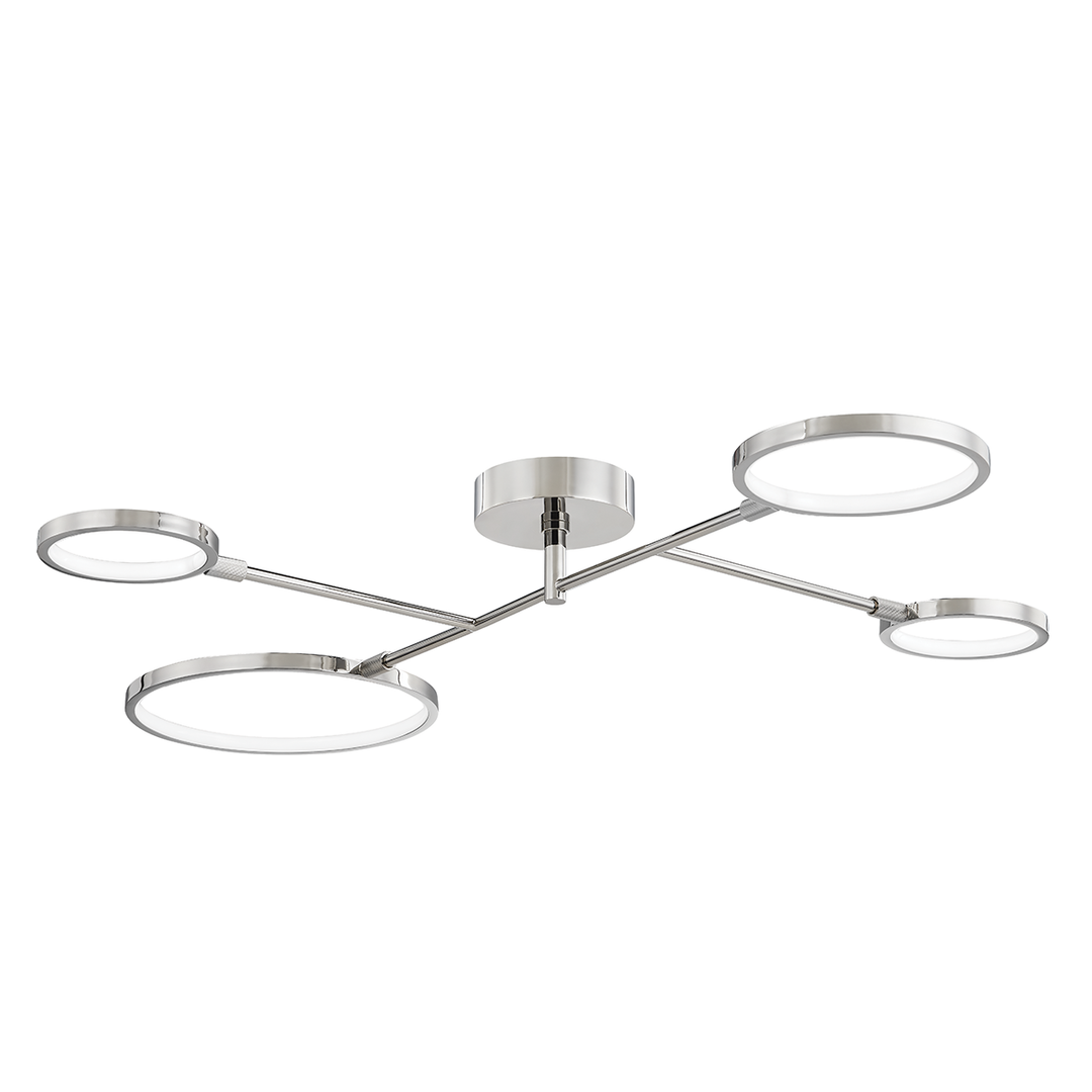 Saturn Flush Mount - Polished Nickel