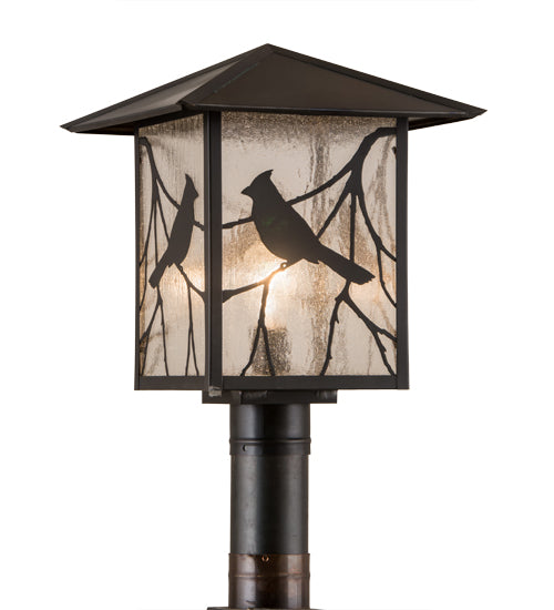 12.5"Sq Sequoia Song Bird Post Mount