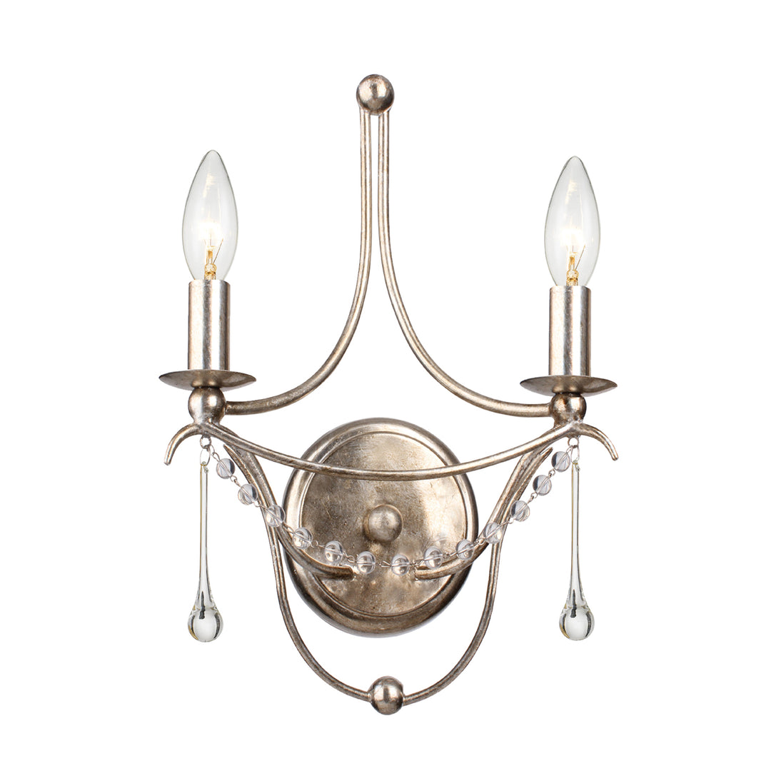 Metro 2 Light Antique Gold Sconce