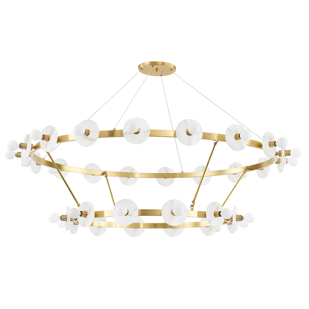 Austen Chandelier 36" - Aged Brass