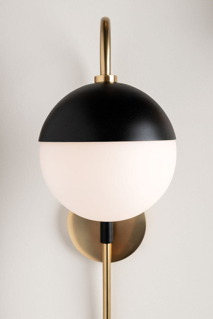 Renee Wall Sconce 11" - Aged Brass/Dusk Black