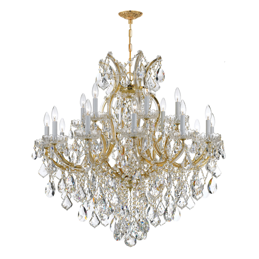 Maria Theresa 19 Light Spectra Crystal Gold Chandelier