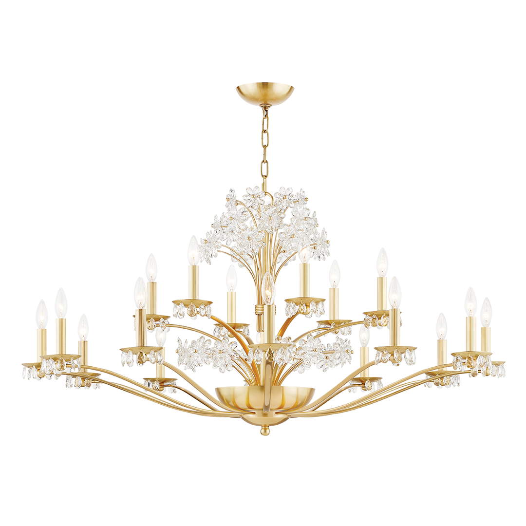 Beaumont Chandelier 23" - Aged Brass