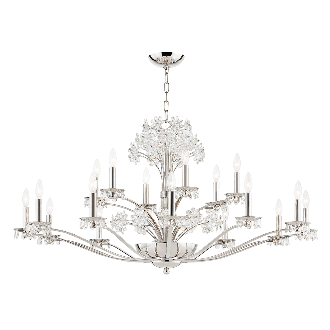 Beaumont Chandelier 23" - Polished Nickel