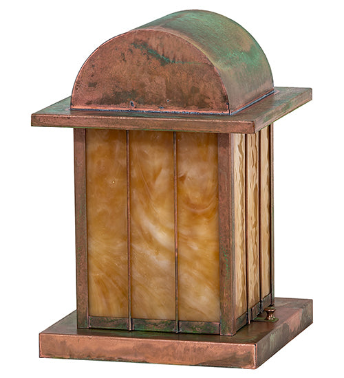 9" Square Clinton Arch Lantern Pier Mount