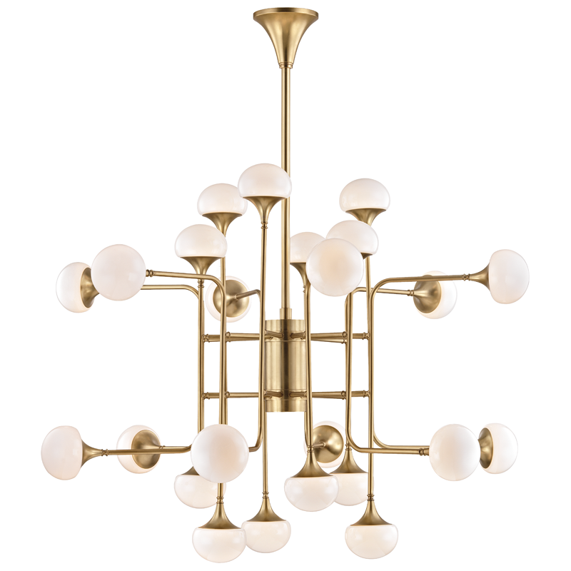 Fleming Chandelier 36" - Aged Brass