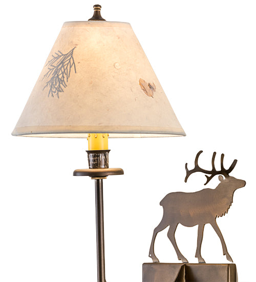 8" Wide Lone Elk Wall Sconce