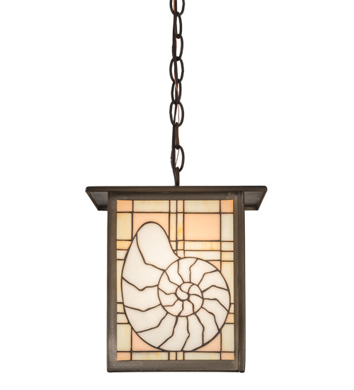 9"Sq Nautilus Lantern Pendant