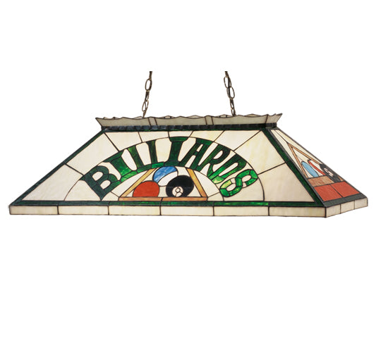 39"L Billiard & Rack Oblong Pendant