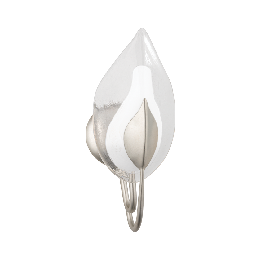 Blossom Wall Sconce 4" - Silver Leaf