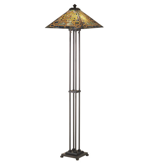 63"H Knotwork Mission Floor Lamp