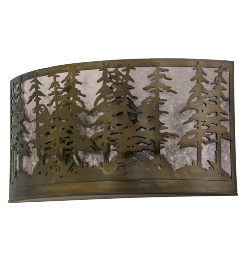 24" Wide Tall Pines Wall Sconce