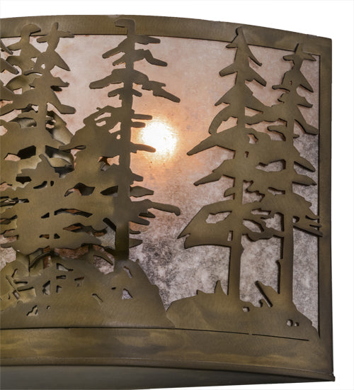 24" Wide Tall Pines Wall Sconce