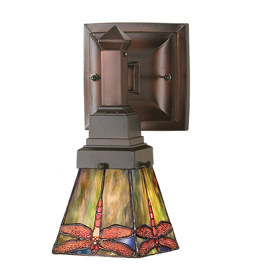 5"W Prairie Dragonfly Wall Sconce