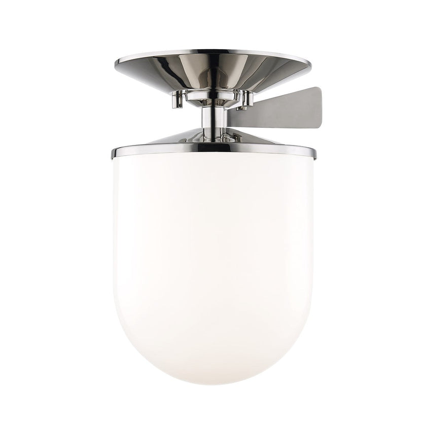 Audrey Semi Flush 12" - Polished Nickel