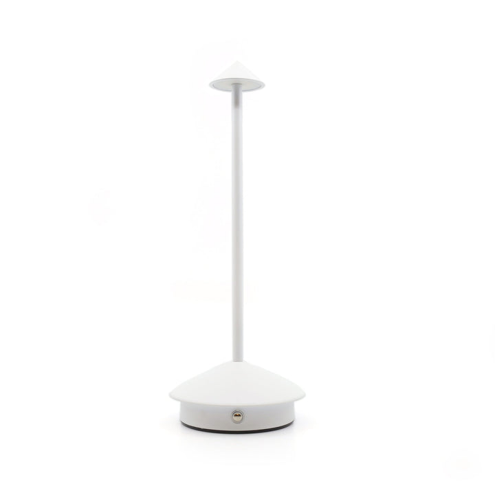 Shade Crest Rechargeable Table Lamp // White