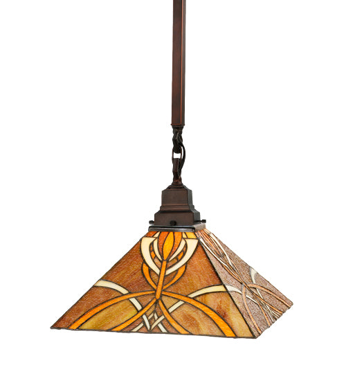 13"Sq Glasgow Bungalow Pendant