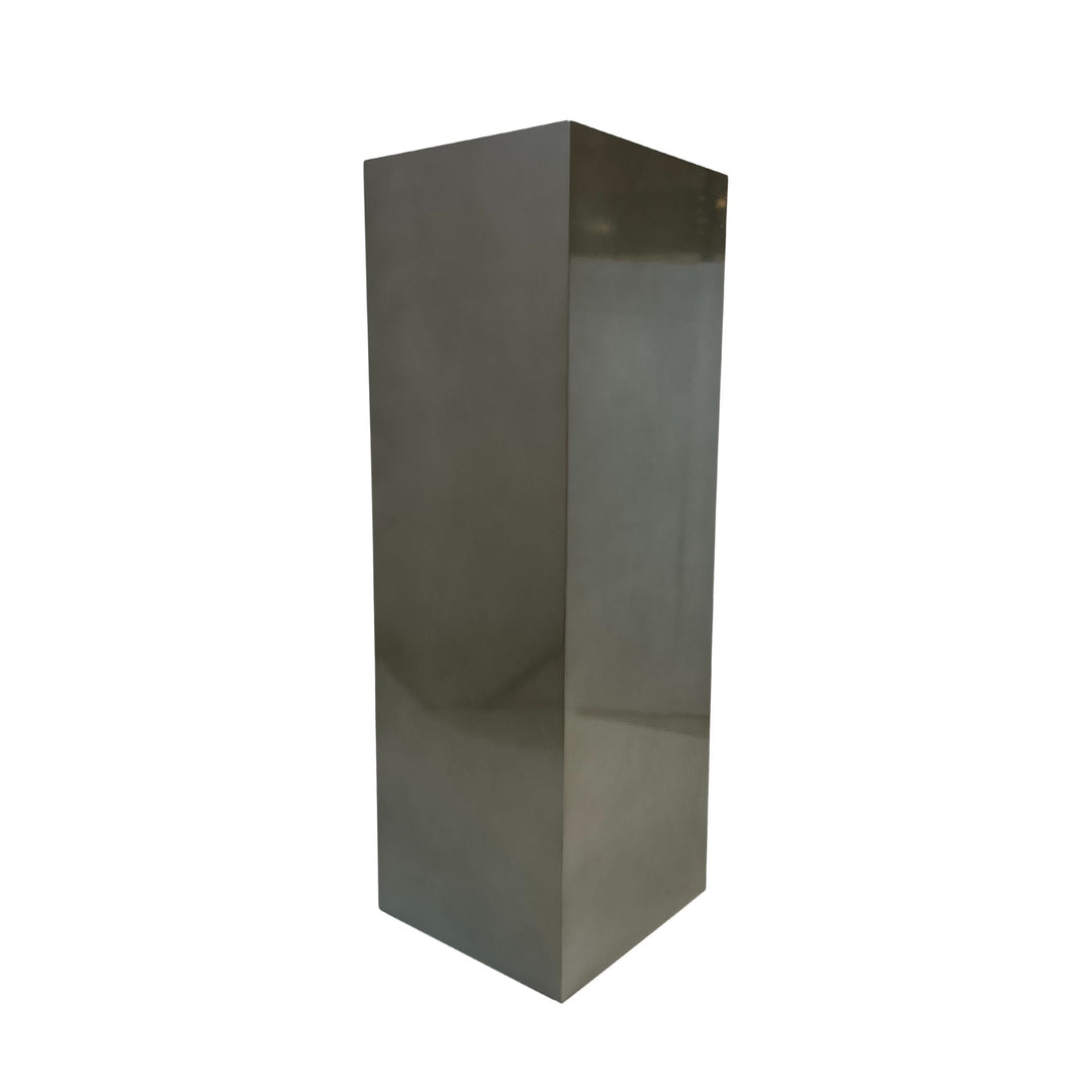 Finesse Decor Sculpture Base - Metallic Gray