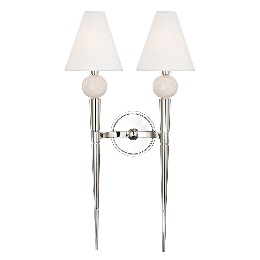 Vanessa Wall Sconce 13" - Polished Nickel