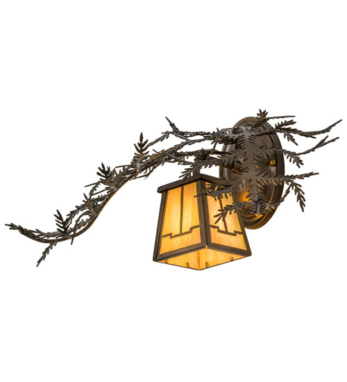 16"W Pine Branch Valley View Wall Sconce